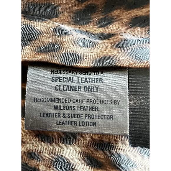 Wilson soft Leather classic minimalist Fitted Braided Zip Front Jacket Size-L - Picture 6 of 11